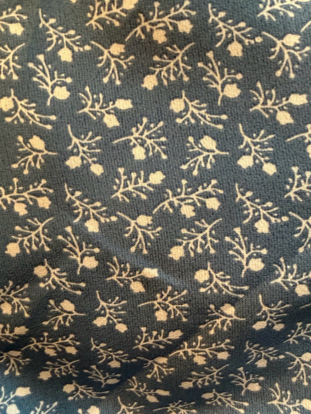 Dark Blue Floral Maxi Dress with Button Front - XL - Picture 3 of 4